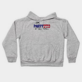 Funny American Patriot Party Goer Slogan 4th of July Independence Day Kids Hoodie